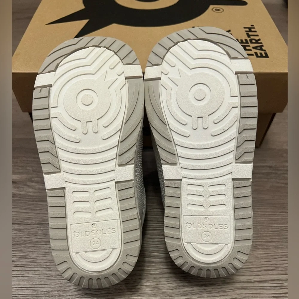 Old Soles Field Squad Sneakers in Snow, Silver, and Black - Picture 7 of 9